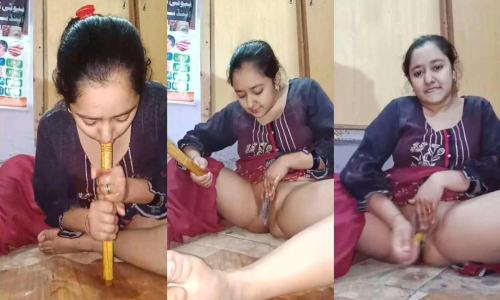 Extremely Horny Unsatisfied Bhabhi Masturbating With Many Things Part 5