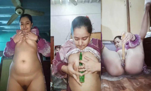Extremely Horny Unsatisfied Bhabhi Masturbating With Many Things Part 1