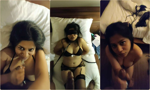 Desi Wife Giving Blowjob to Hubby